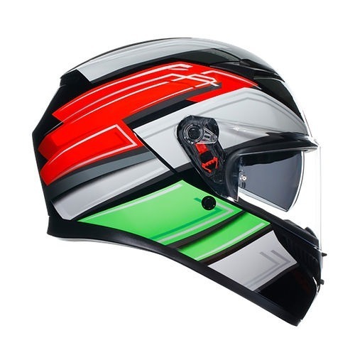 AGV K3 Wing 亮黑 義大利 彩繪 亮面 內墨片 鴨尾