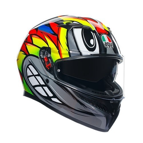 AGV K3 Birdy2.0 彩繪 亮面 內墨片 鴨尾