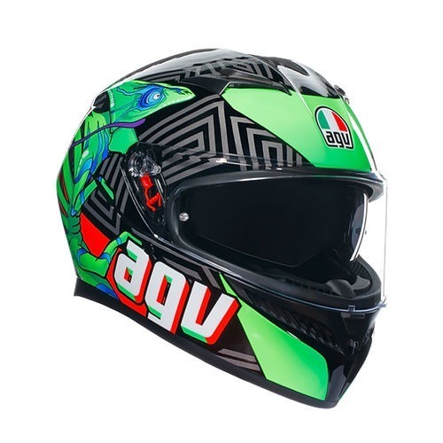 AGV K3 Kamaleon 變色龍 彩繪 亮面 內墨片 鴨尾