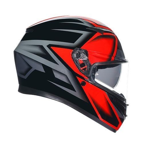 AGV K3 Compound 黑紅  彩繪 亮面 內墨片 鴨尾