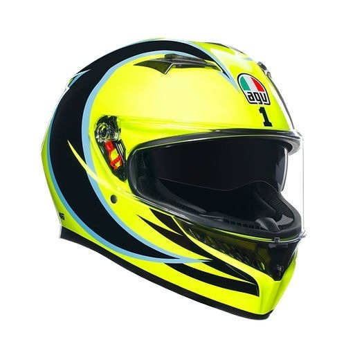 AGV K3 Rossi WT Phillip Island 2005 彩繪 亮面 內墨片 鴨尾 選手彩繪