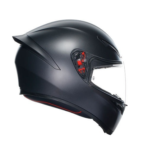 AGV K1 S Matt Black 消光黑 素色  鴨尾