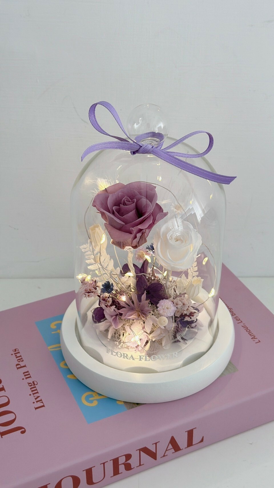 小花叢永生花夜燈-初夢