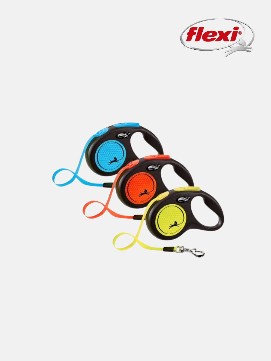 【flexi 飛萊希】炫光系列｜外出用帶狀伸縮牽繩