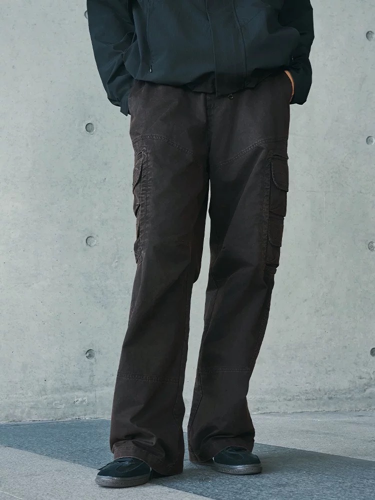 ENshadower隱蔽者 砂洗工裝牛仔褲