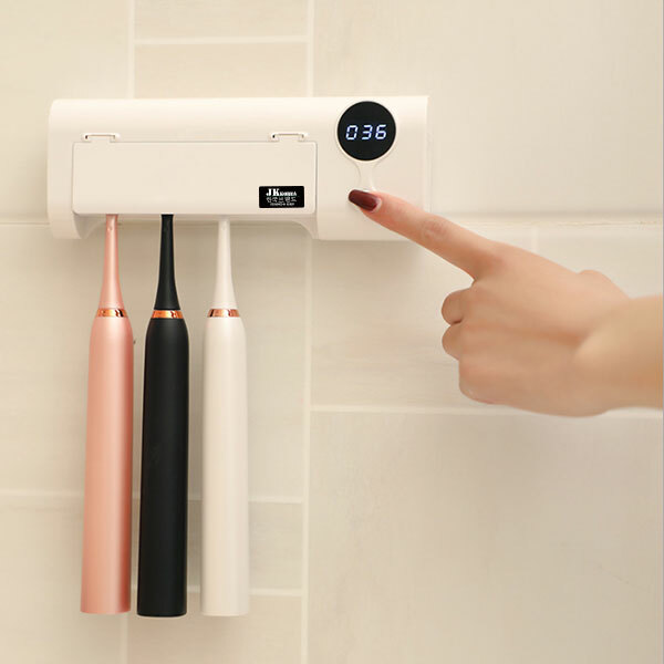 JK Korea new UV toothbrush sterilizer toothbrush shelf home toilet men and women toothbrush disinfection sterilizer (J0079)