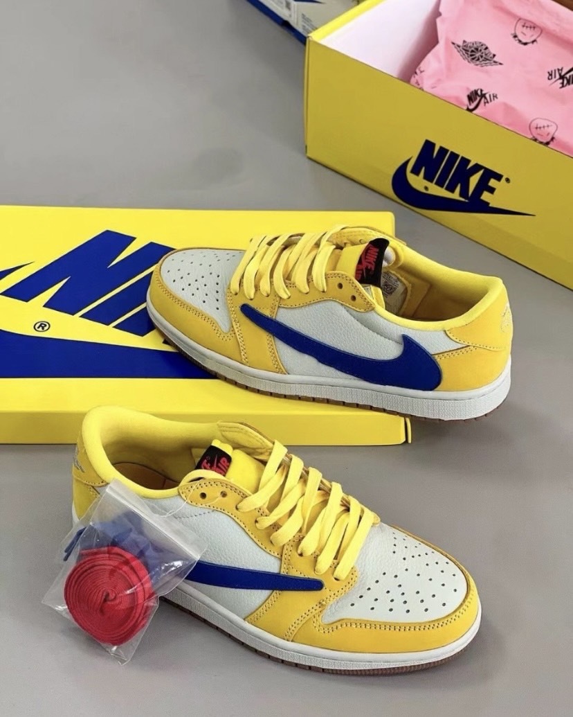 Travis Scott x NIKE Air Jordan 1 Low OG Canary Yellow DZ4137-700