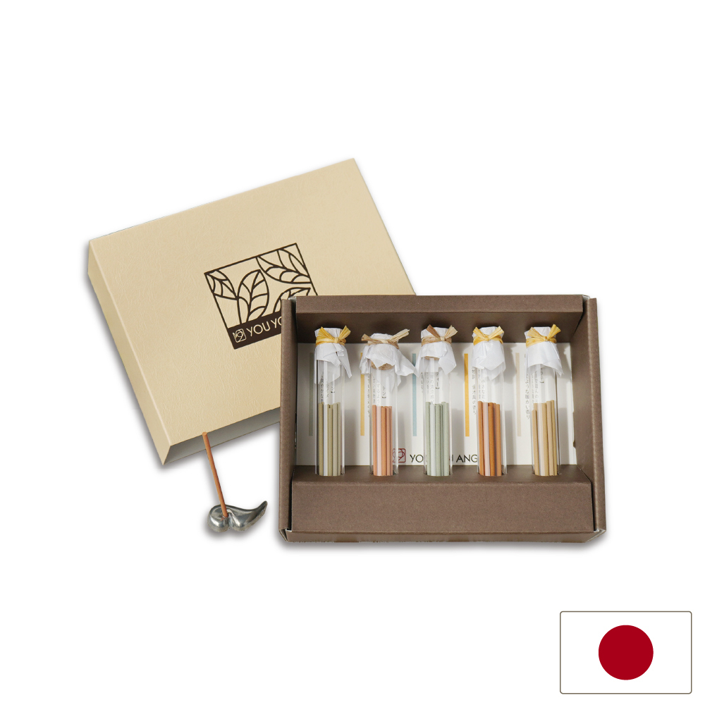 悠悠庵 玻璃瓶祈念線香 除味系列組