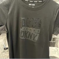 [S] DKNY JEAN BLING BLING LOGO GRAPHIC T-SHIRT,BLACK/GUNMETAL, DJ4T1055-BWG [FINAL SALE] (SD967)