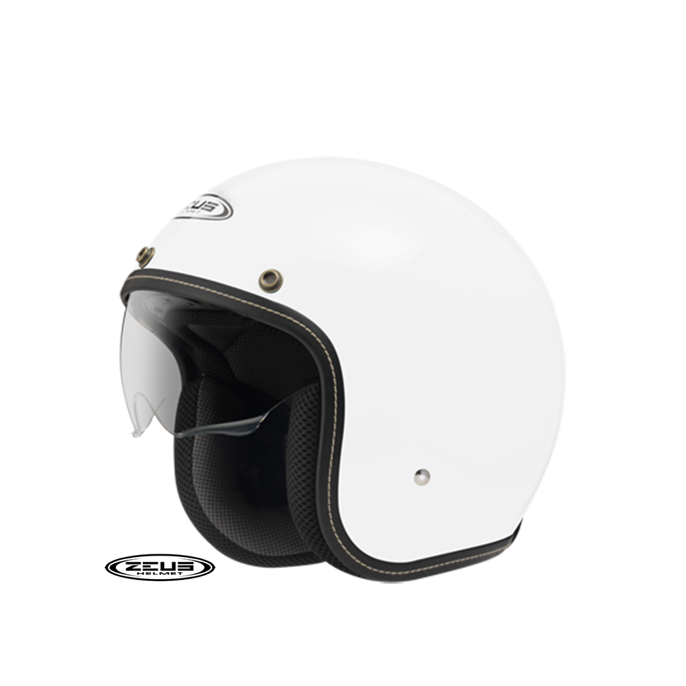 ZEUS 瑞獅 388A 內墨鏡 亮面 素色復古帽