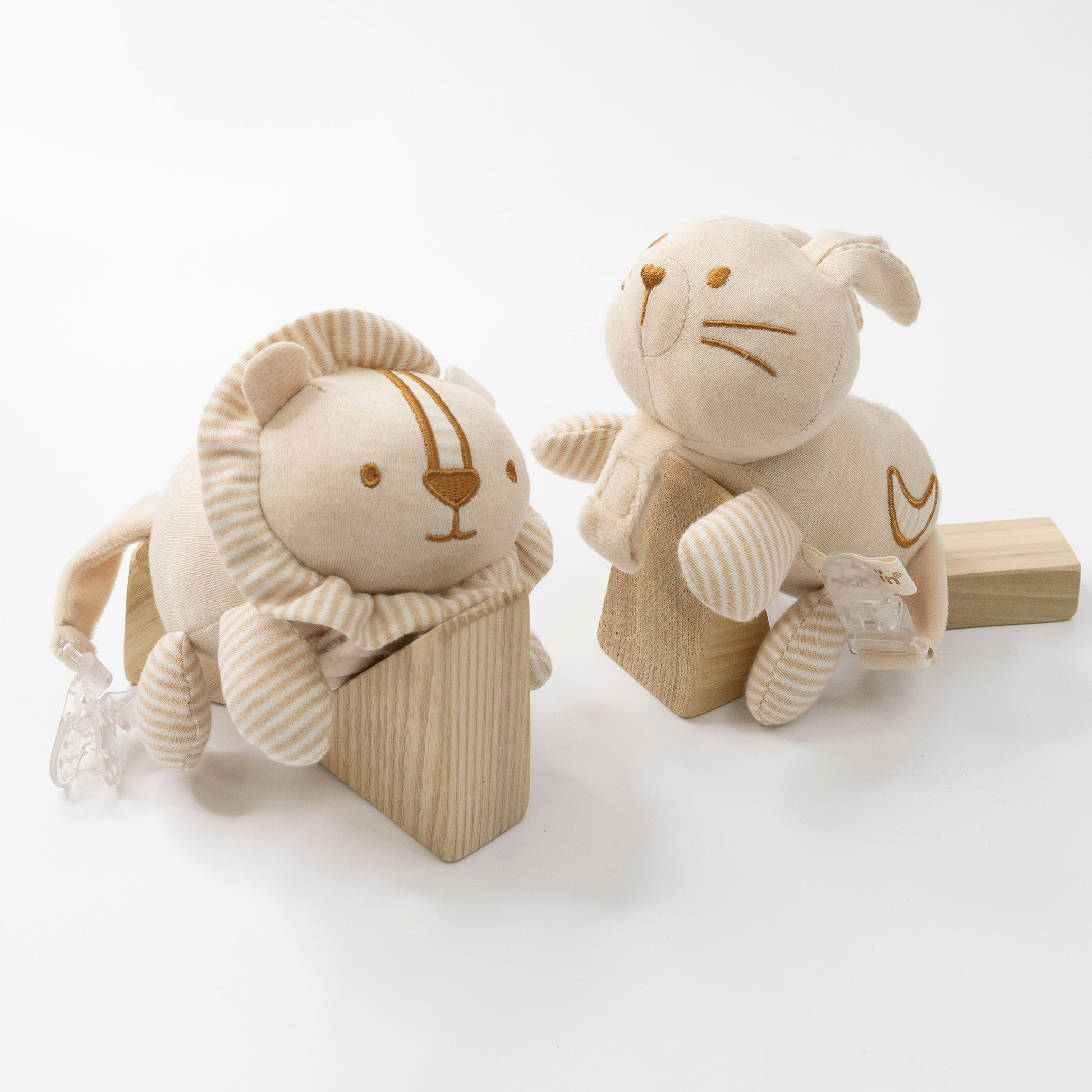 【JS0338】動物安撫奶嘴夾玩偶＊二款