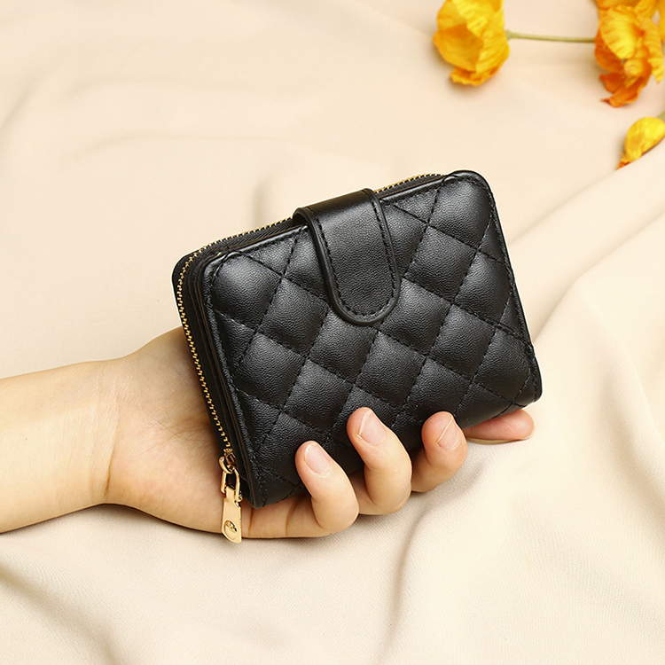 JK Korea new rhombus wallet women's short section organ card bag multi-functional Korean version of the coin purse wallet J0882