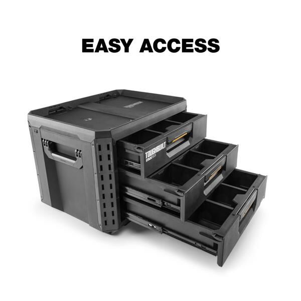 ＊中崙五金【附發票】美國托比爾 TOUGHBUILT 堆疊式3抽工具箱(XL) TB-B1-D-70-3 工具箱 收納箱