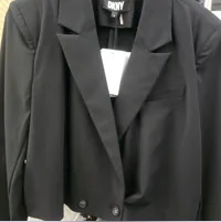 [S] DKNY ACTIVE CROPPED BLAZER,BLACK, B1430658-BLK (SD971)