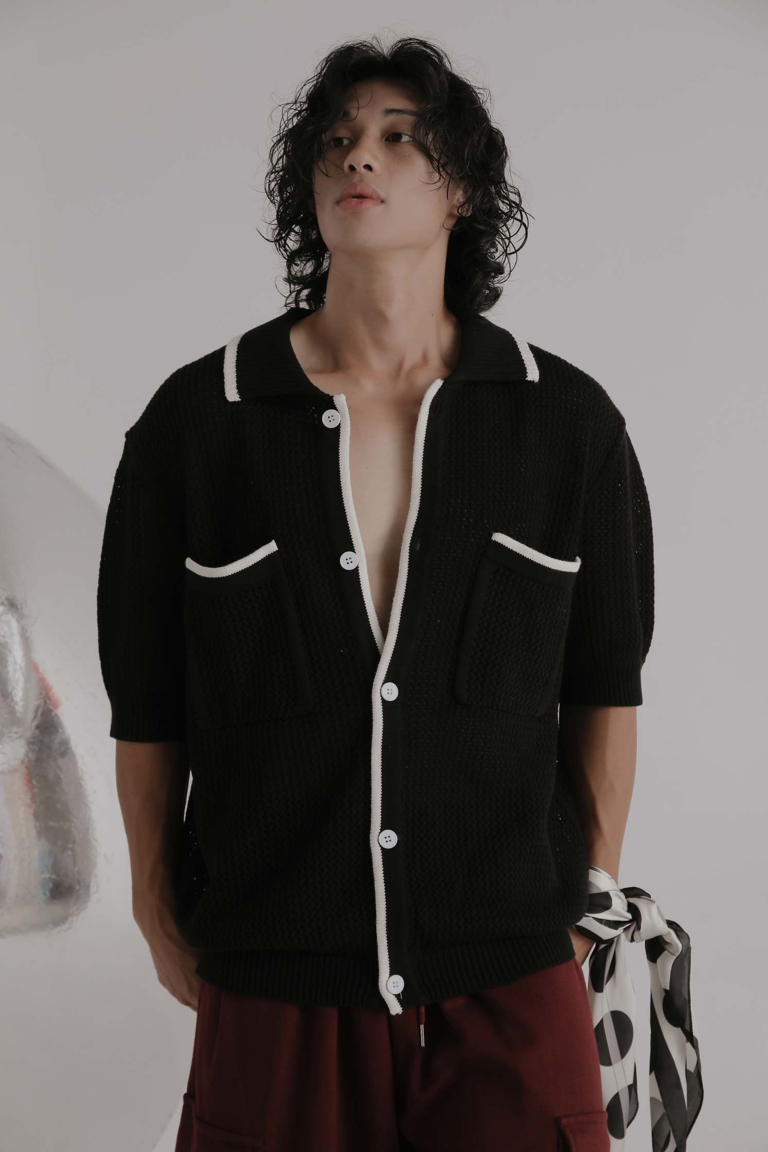 Mellow Collar Half Cardigan #罩衫