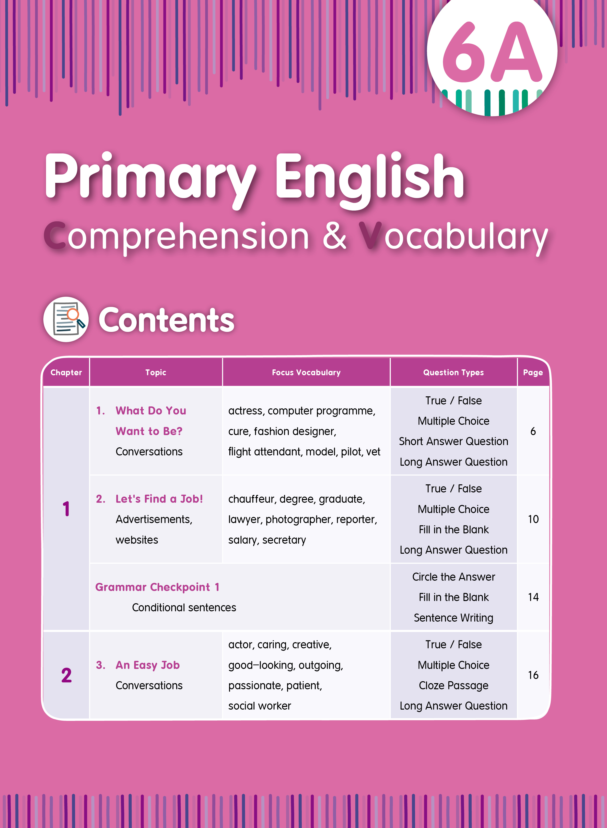 【多買多折】Primary English - Comprehension and Vocabulary 6A