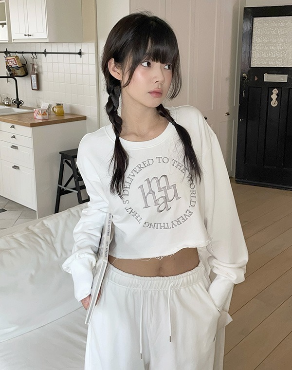 預訂｜MUAHMUAH STITCH LOGO CROP MTM (2 COLOR)