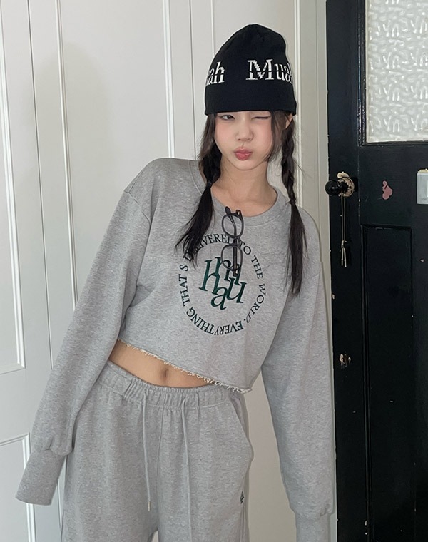 預訂｜MUAHMUAH STITCH LOGO CROP MTM (2 COLOR)
