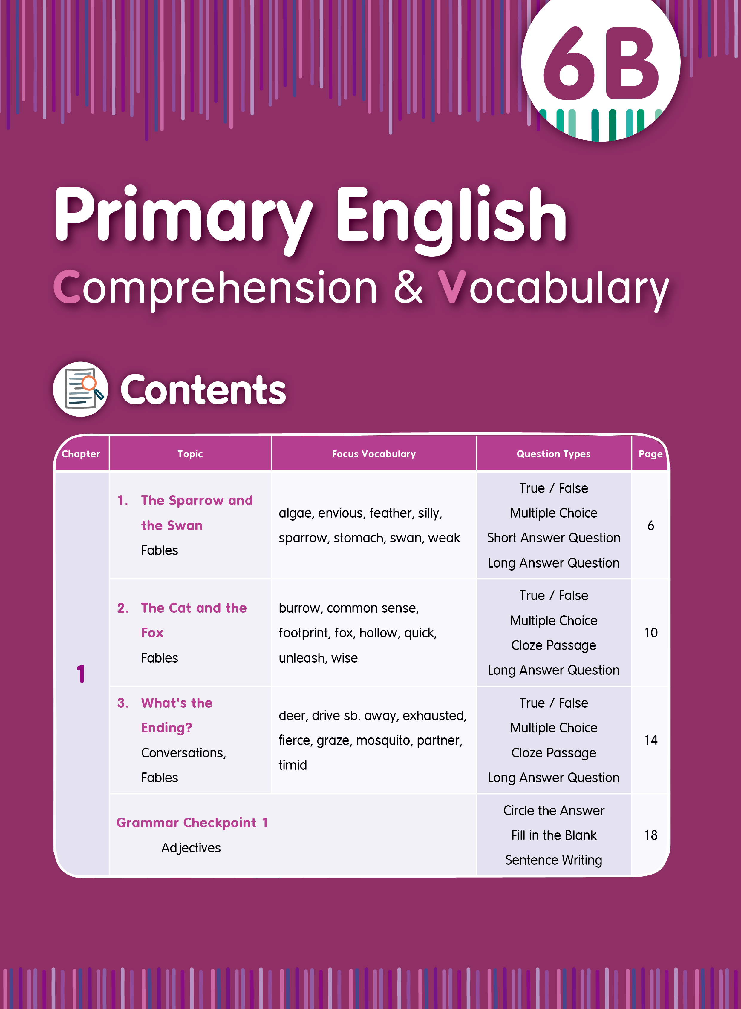 【多買多折】Primary English - Comprehension and Vocabulary 6B