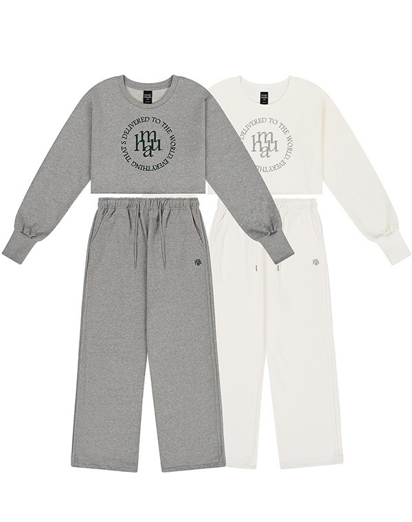 預訂｜MUAHMUAH [SET] CROP MTM WIDE PANTS SET UP