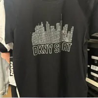 [S] DKNY SPORT CITY RHINESTONE T-SHIRT,BLACK, DP4T9728-BLK (SD972)