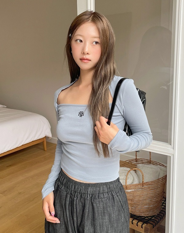 預訂｜MUAHMUAH LOGO STITCH BOLERO LONG SLEEVE (3 COLOR)