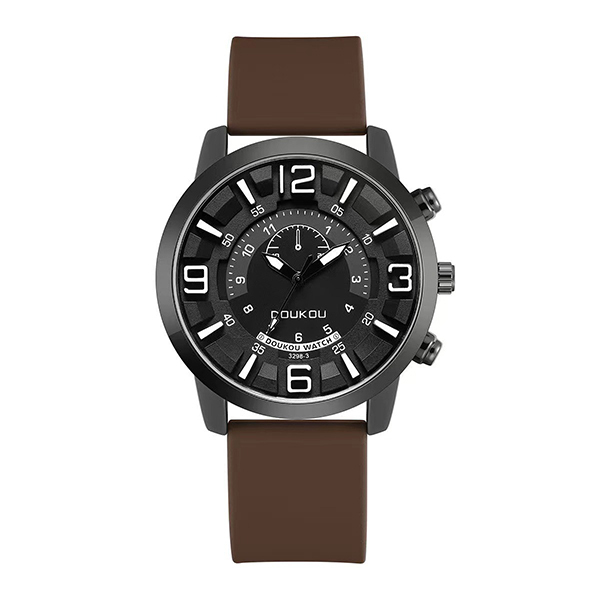 JK KOREA Large dial silicone tape watch for men and women J0922