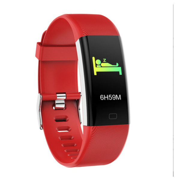 F07Max Color Screen Smart Bracelet All-Day Sports Heart Rate Cycling Sports Smart Bluetooth Bracelet (Red)