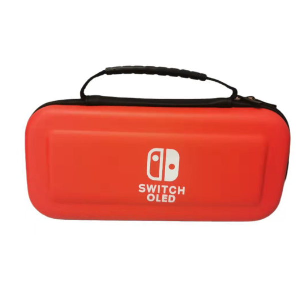 Compatible with Nintendo Switch OLED Console Storage Bag EVA Protection Bag NS Game Console Accessory Bag (Red)