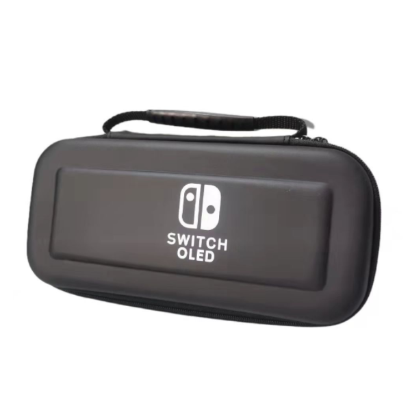 Compatible with Nintendo Switch OLED Console Storage Bag EVA Protection Bag NS Game Console Accessory Bag (Black)