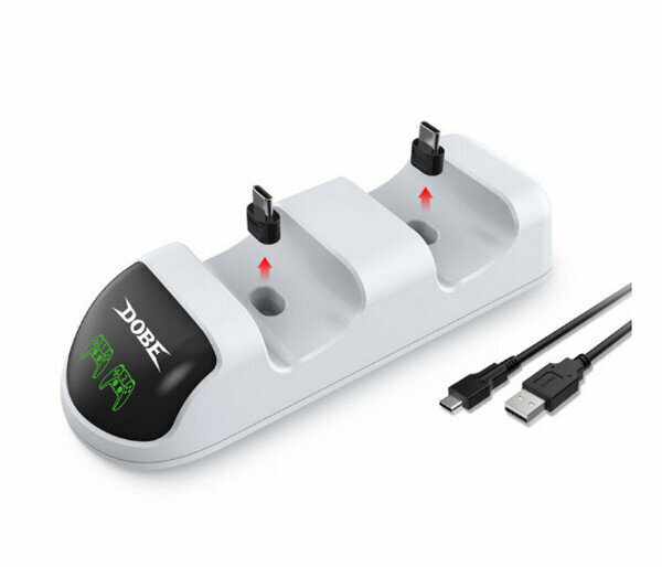 Compatible with PS5 Gaming Dual Charging Dock TP5-0506-White