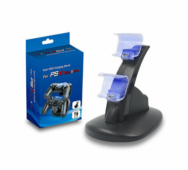 Compatible with PS4 Game Dock Charger/Airplane Dock Charger - Black