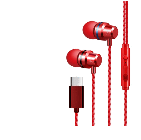 Mix2s type-c headphones (T1 TYP-C red)