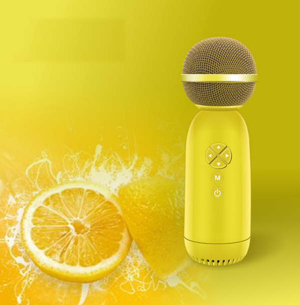 Wireless Bluetooth karaoke microphone KG168-yellow