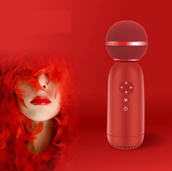 Wireless Bluetooth karaoke microphone KG168-red