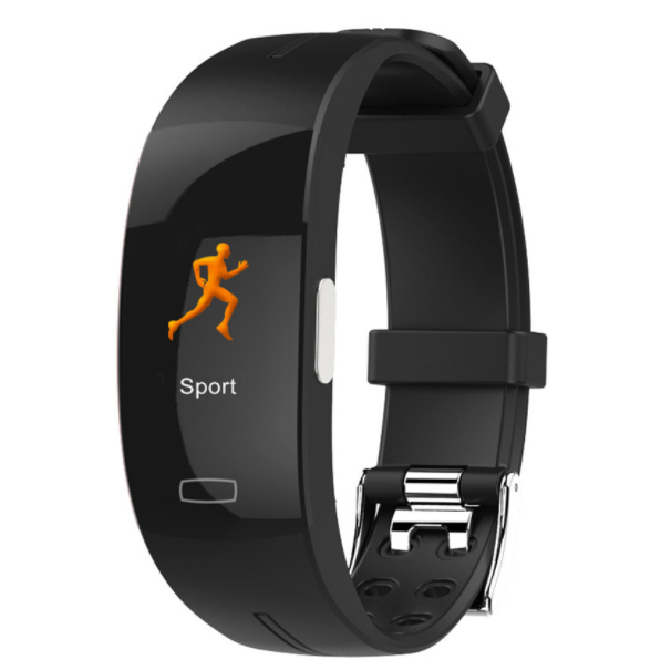 H66 Smart Band PPG+ECG Photoelectrode ECG Blood Pressure Heart Rate Measurement IP67 Waterproof (Black)
