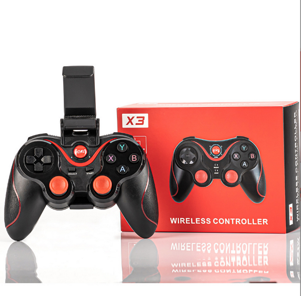 Compatible with X3 wireless bluetooth gaming handpiece - handle + stand + package (cross button)
