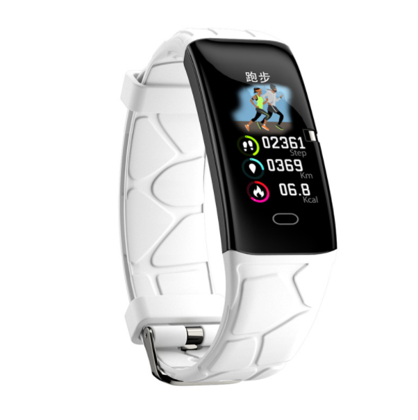 E58 Heart Rate Smart BraceletHeart RateBlood PressureBlood Oxygen Sleep Detection Sports Style Bracelet (White)