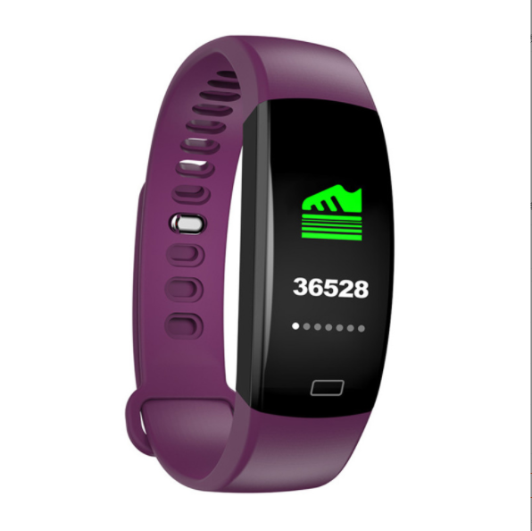 Smart Band F64HR Blood Pressure, Blood Oxygen, Heart Rate, Sleep Monitoring, Step Counting, Sports, Bluetooth, (Purple)