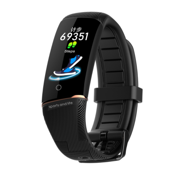 E98 Smart Band Heart Rate, Blood Pressure, Blood Oxygen, Sleep Monitoring, Calories, Multisport Mode (Black)