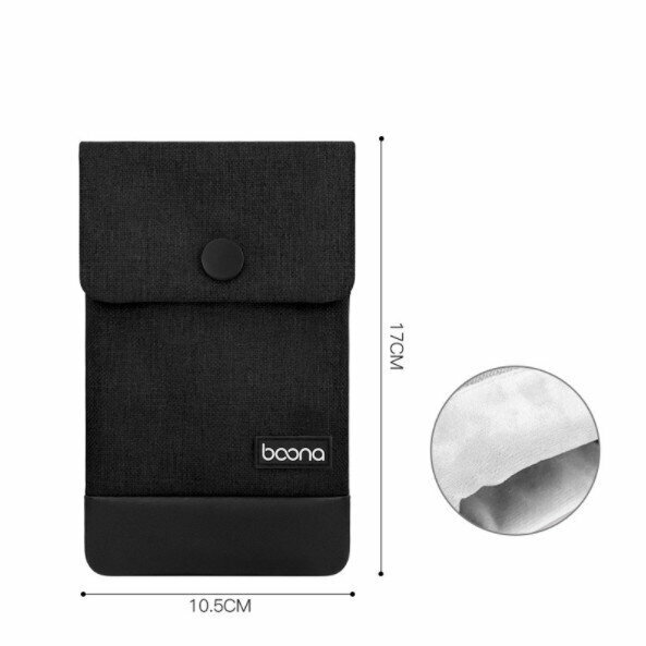 Mobile phone storage bag, power bank, power bank, data cable, Bluetooth headset, protection, dust-proof, portable bag (small black)