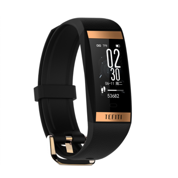 E78 Smart Band 0.96 Color Screen Waterproof Multi-sport Bracelet Heart Rate Blood Pressure Detection Women bracelet (Graphite Black)