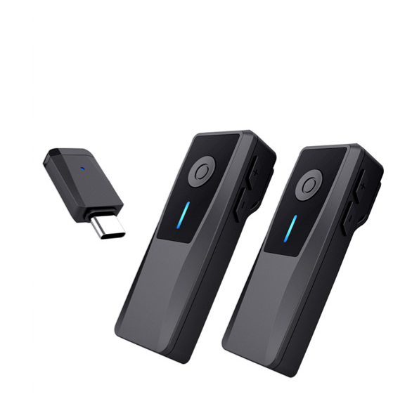 Lavalier wireless microphone for two-in-one, noise-canceling recording microphone for Android and Apple mobile phones, and special noise canceling recording microphone for live broadcasters