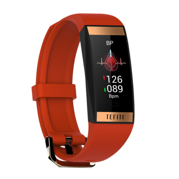 E78 Smart Band 0.96 Color Screen Waterproof Multi-sport Bracelet Heart Rate Blood Pressure Detection Women bracelet (Sweet Orange)