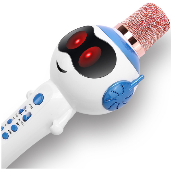Mobile phone bluetooth children's microphone microphone audio all-in-one (blue)
