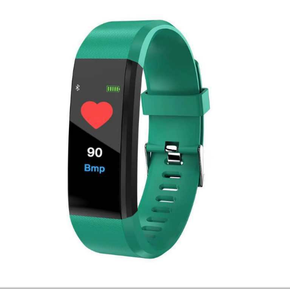 Bluetooth Waterproof Sports Heart Rate Blood Oxygen Adult Blood Pressure Electronic Smart Hand Monitoring Bracelet (Green)
