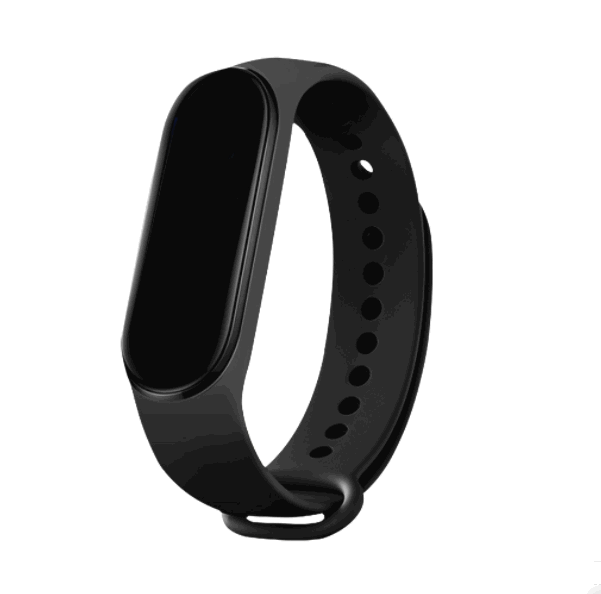 Heart rate, blood pressure monitor, step exercise, sleep monitoring, waterproof smart bracelet (black)