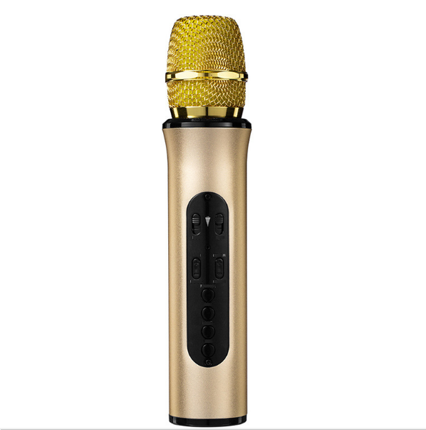 Wireless Bluetooth Microphone Microphone Audio All-in-One (Gold)