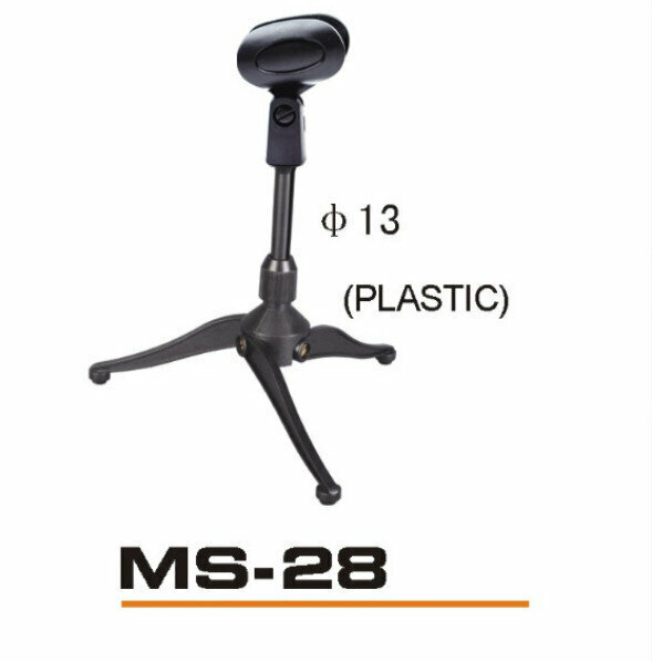 KTV Premium Plastic Countertop Stand Microphone Stand for Desktop Microphone Stand (MS-28)