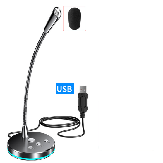 Microphone Computer Desktop Microphone (Black Upgrade)